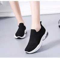 feminino wedge sport shoes lady shoes trendy mesh platform sneakers socks zapatillas mujer breathable sports shoes flats