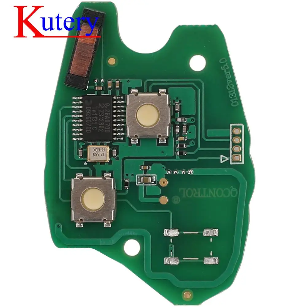 Kutery 2/3 Buttons 433MHZ PCF7946 / PCF7947 Chip Car Remote Key Circuit Board For Renault Clio Scenic Kangoo Megane Replacement |