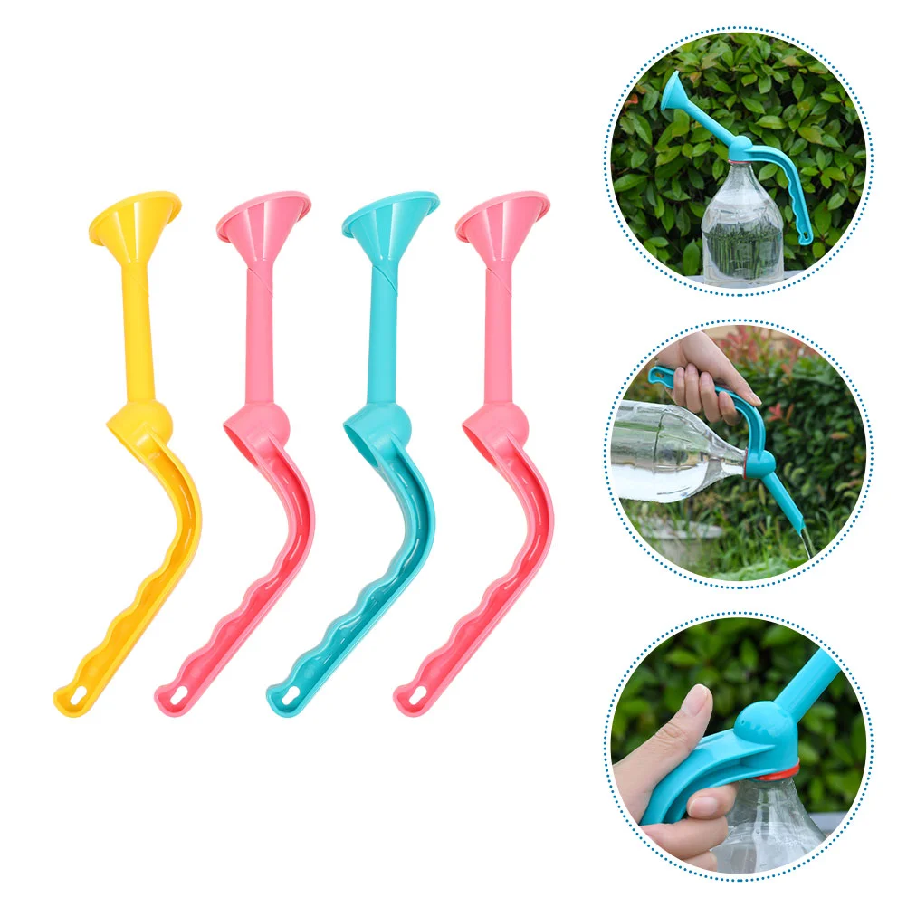 

4pcs Bottle Long Mouth Sprinkler Device Bottle Caps Sprinkler Bottle Watering Device