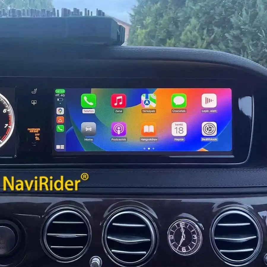 Фото Автомобильный мультимедийный плеер Android для Mercedes S class W221 W222 2005-2013 8 + 128 ГБ ОЗУ WIFI 4G SIM BT GPS Navi Радио AppleCarplay №1