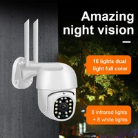 3mp wifi ip camera outdoor 1080p full color night vision alarm security cctv camera ai auto tracking alarm surveillance cam