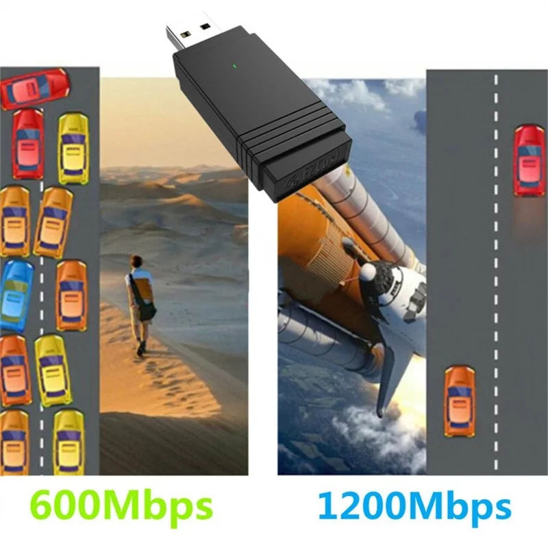 USB-адаптер GRWIBEOU 3 0 Wi-Fi 1200 Мбит/с 2 4 ГГц/5 8 ГГц Bluetooth 5 0/Wi-Fi |
