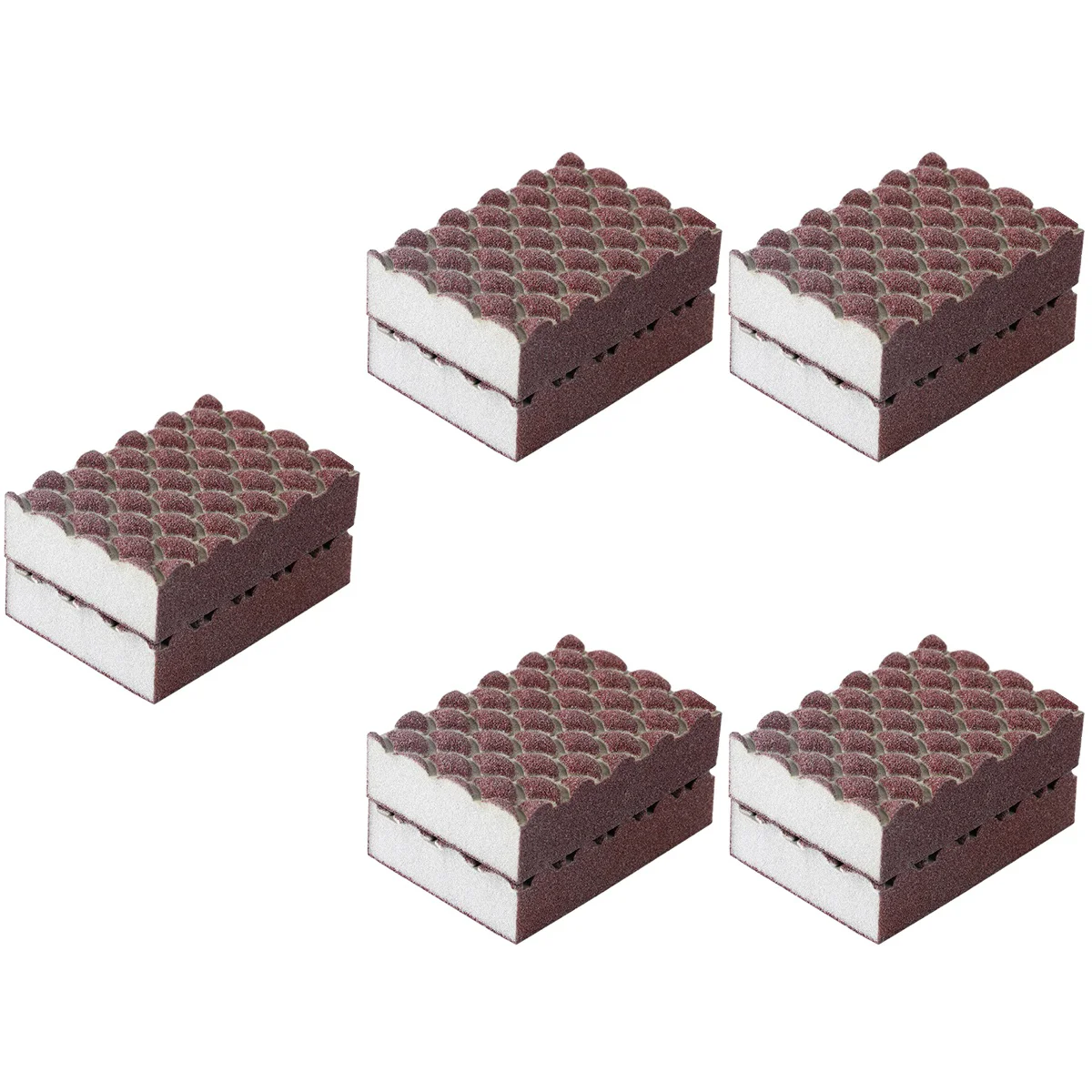 

10 Pcs Multi-function Portable Convenient Daily Use Compact Wok Sponge Scrub Sponge for Washing Daily Kitchen Home