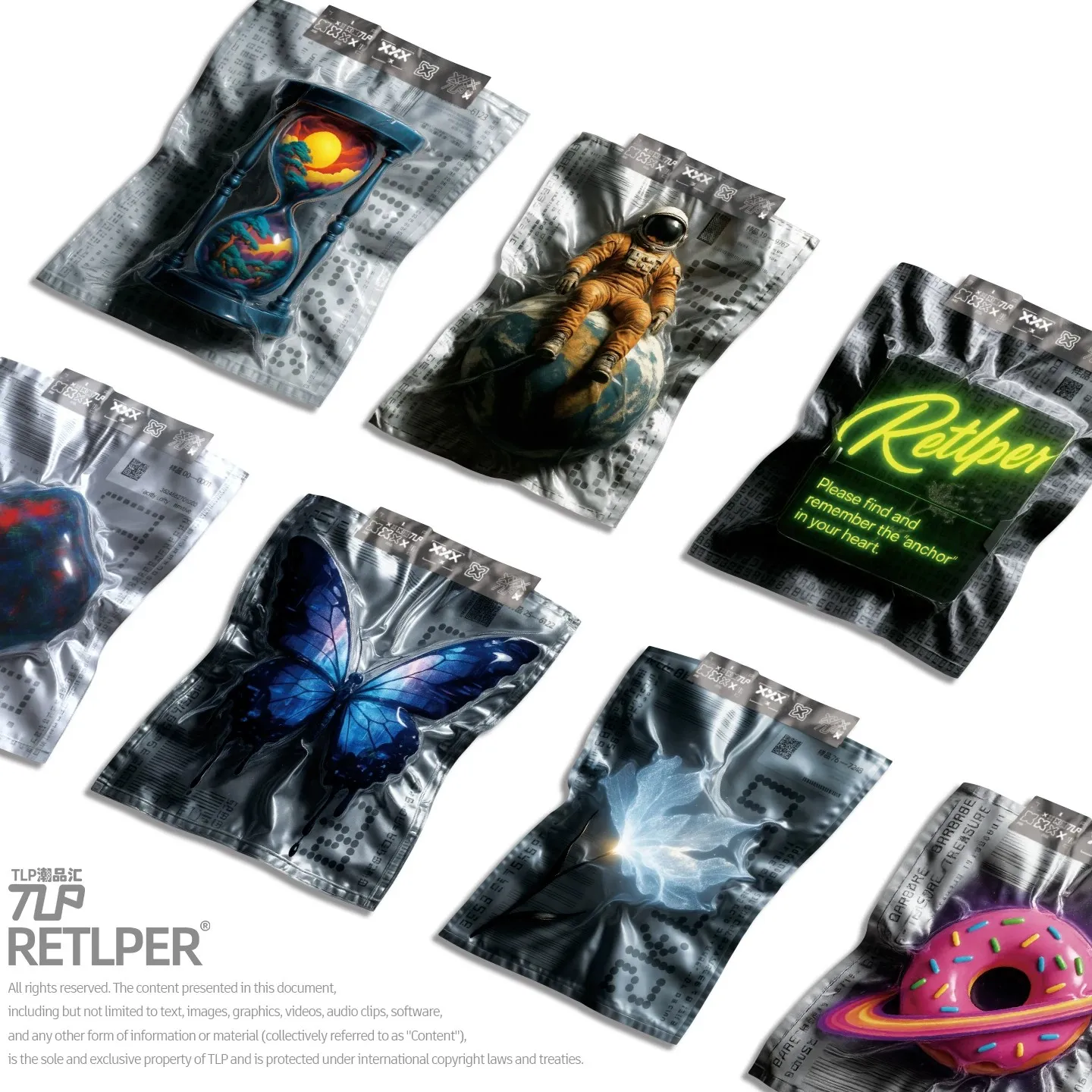 Фото Светоотражающая наклейка Retlper Original Re Rui'Er Collection, вторая партия образцов с 3D-эффектом, плоская, для автомобилей и мотоциклов №1