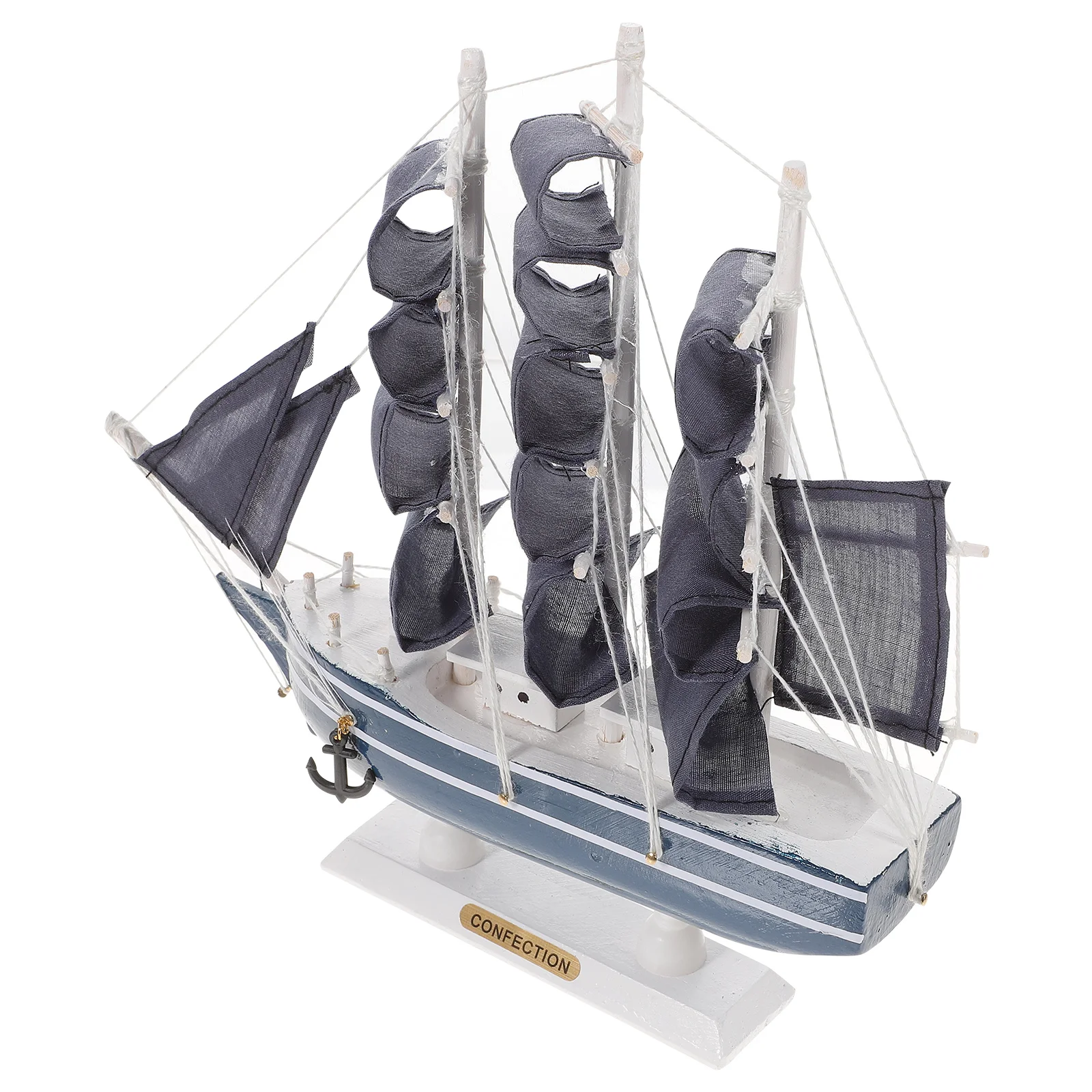 

Model Ship Sailboat Wooden Sailing Nautical Boat Decor Decoration Ornament Decorations Models Home Vintage Miniature Mini Wood