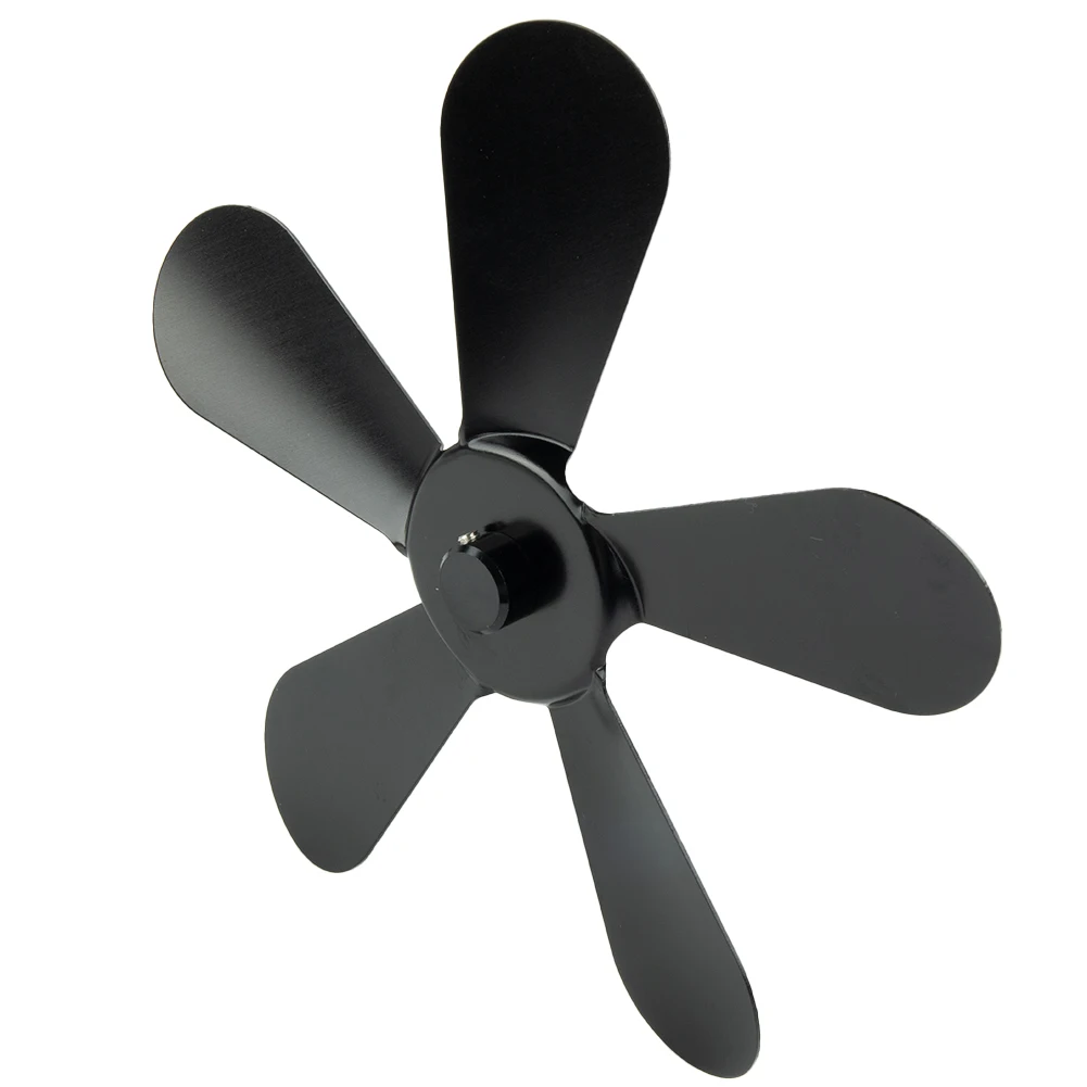 

Brand New Fan Blade For Heat Powered 172mm 5-Blade Aluminum Alloy Lightweight Log Black Eco Friendly Fireplace