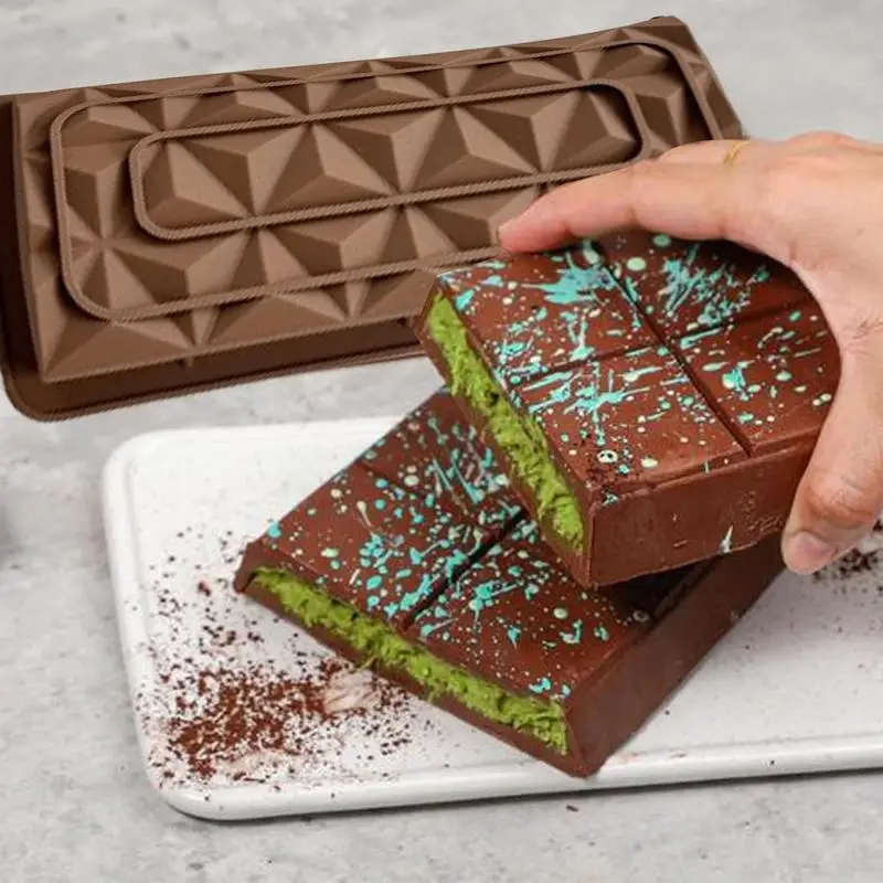 Формы для шоколадных батончиков глубокая силиконовая форма с антипригарным