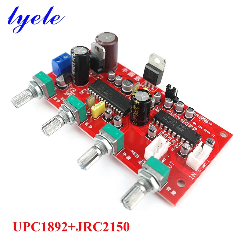 

UPC1892+JRC2150 Power Amplifier Front Tone Board with BBE Sound Processing Single Power Supply Hifi Amplifier