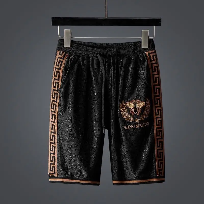 Men's Clothes Summer Fashion Embroidered Sports Suit Korean-style Loose Sports Two-piece Set