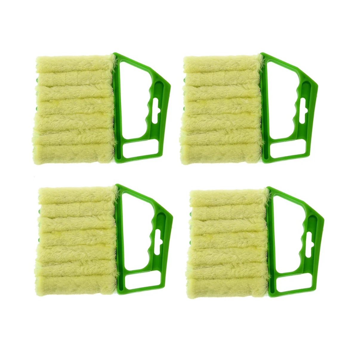 

4Pcs Handheld Blinds Cleaner Shutter Curtain Brush Dust Remover for Air Conditioning Home /Car Vents/Fan/Shutters-Green