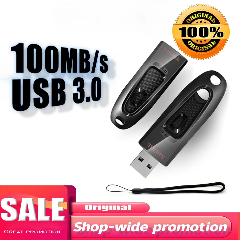 Флеш-накопитель SanDisk CZ48 16 ГБ 32 64 128 256 512