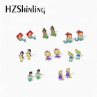 Новое поступление 2021 г., Милая принцесса Ариэль из мультфильма Белоснежка, японские персонажи, ручная работа, эпоксидная акриловая искусственная кожа