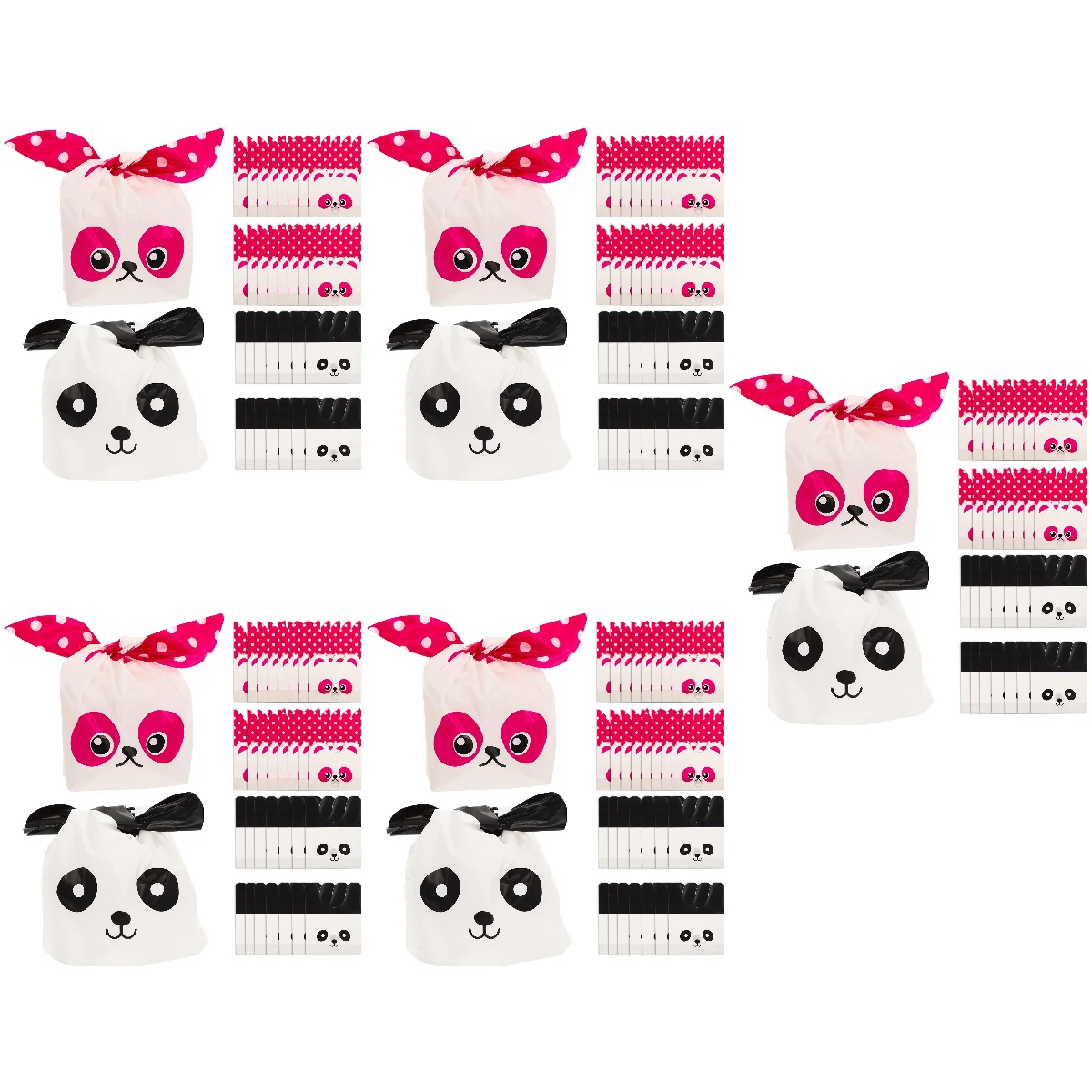 

250 Biscuit Storage Pouches Candy Storage Bag Rabbit Cookie Bags PE Candy Storage