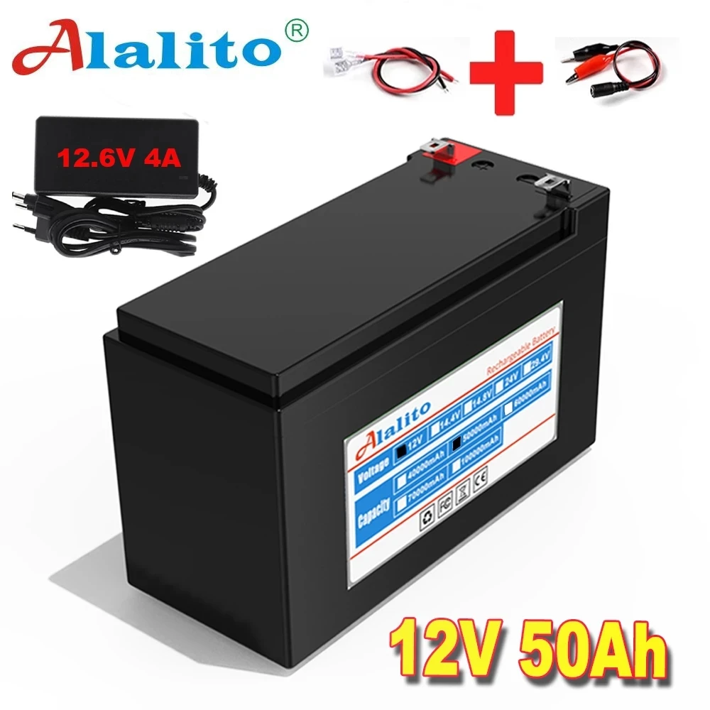 

12V 50000mAh 18650 lithium battery pack 3S7P built-in high current 40A Solar street lamp, xenon lamp, backup power supply, LED