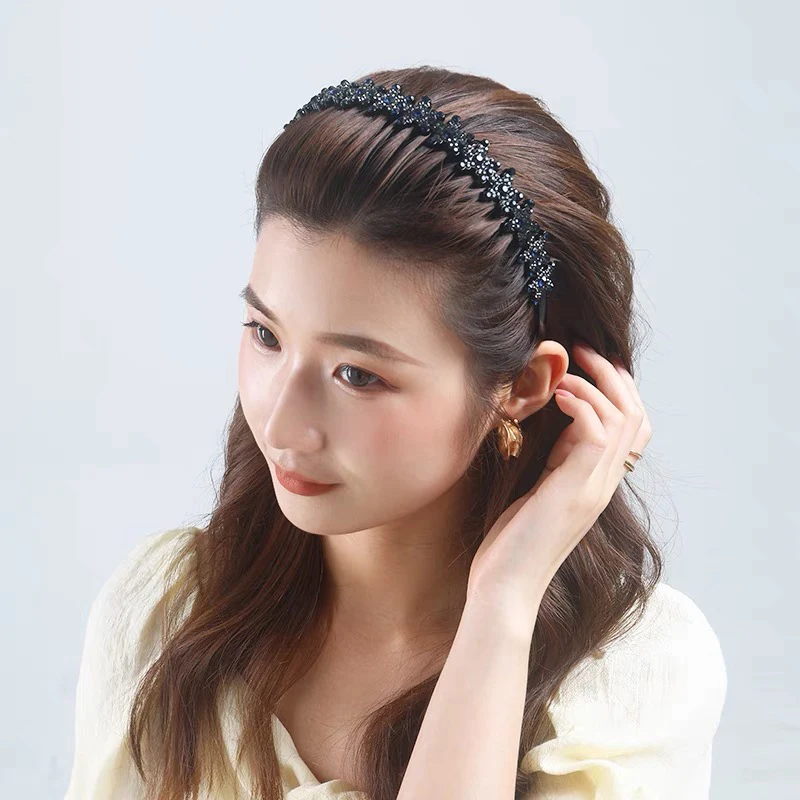 Автоперевод:Awaytr Полный ободок для волос со стразами в форме морской звезды, зубчатый ободок для волос с кристальной звездой, оправа для головных повязок для женщин, аксессуары.