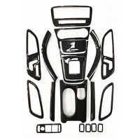 carbon fiber car interior modification console gear panel cover kit for mercedes benz a class a45 gla gla45 cla cla45 amg 2014