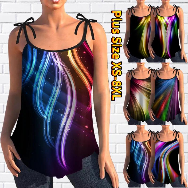 

2023 Daily Basic Vest Going Out Streetwear Women's T Shirt Female Fashion Tee Sleeveless Vacation U-Neck Regular New Tank Tops
