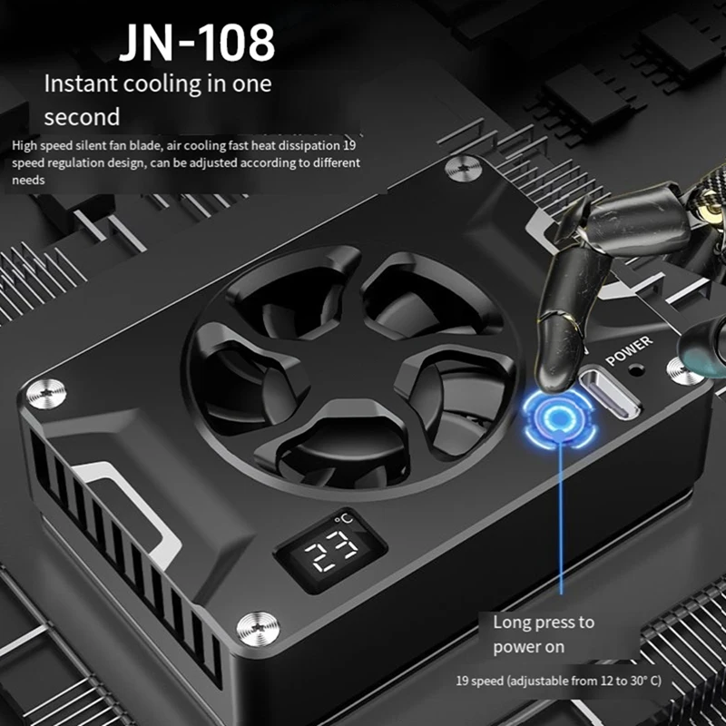 Полупроводниковый охлаждающий вентилятор для камеры Sony A7C2/A6700 Canon R6 Fuji