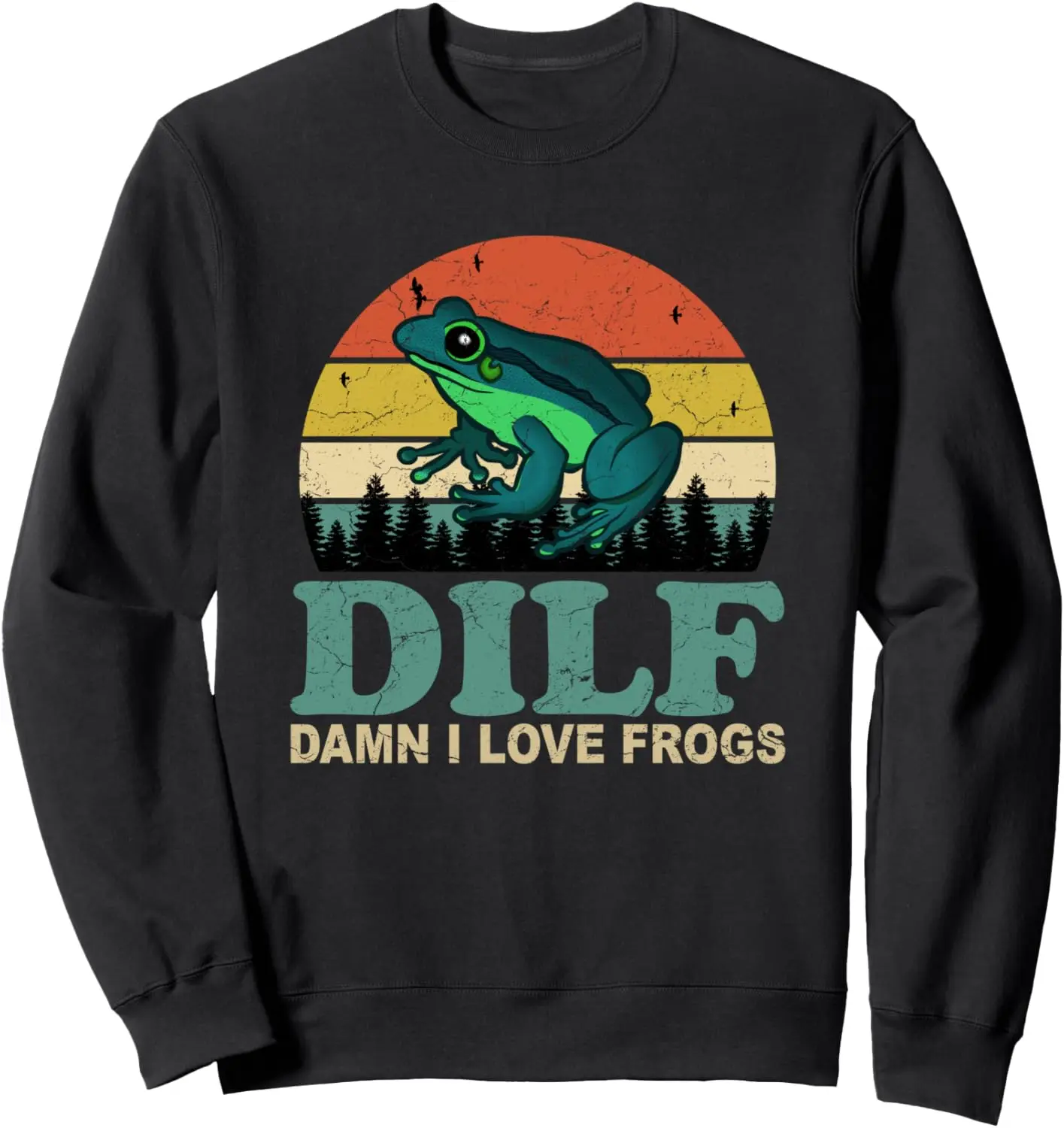 Толстовка DILF-Damn I Love Frogs Funny Saying Frog-Amphibian Lovers