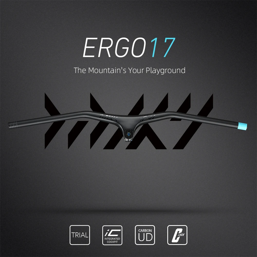 

2022 RYET Integrated MTB Handlebar With Spacers Set T1000 Carbon Integrated Mountain Bar 780mm RSL Gemini XC Trial Handlebar