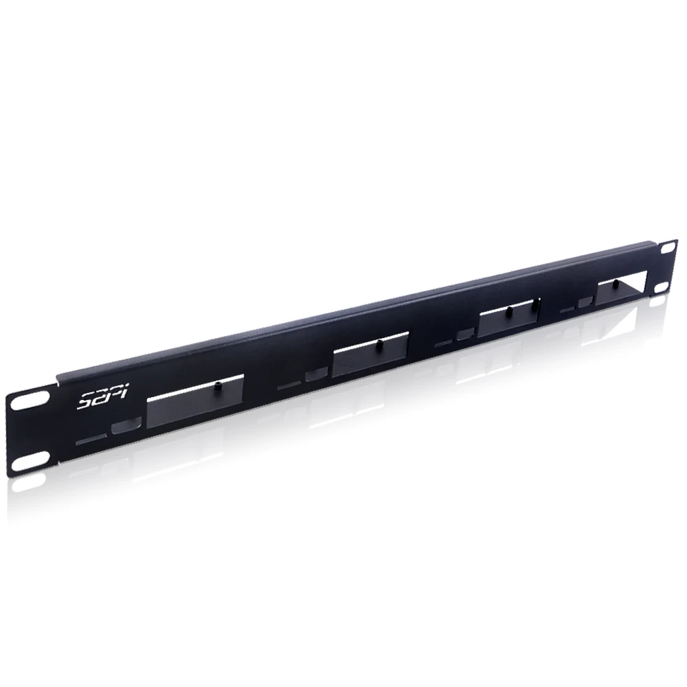1U Rack Kit for Raspberry Pi 4, 19″ Rackmount, up to 4 Units, PI 4 NOT Included