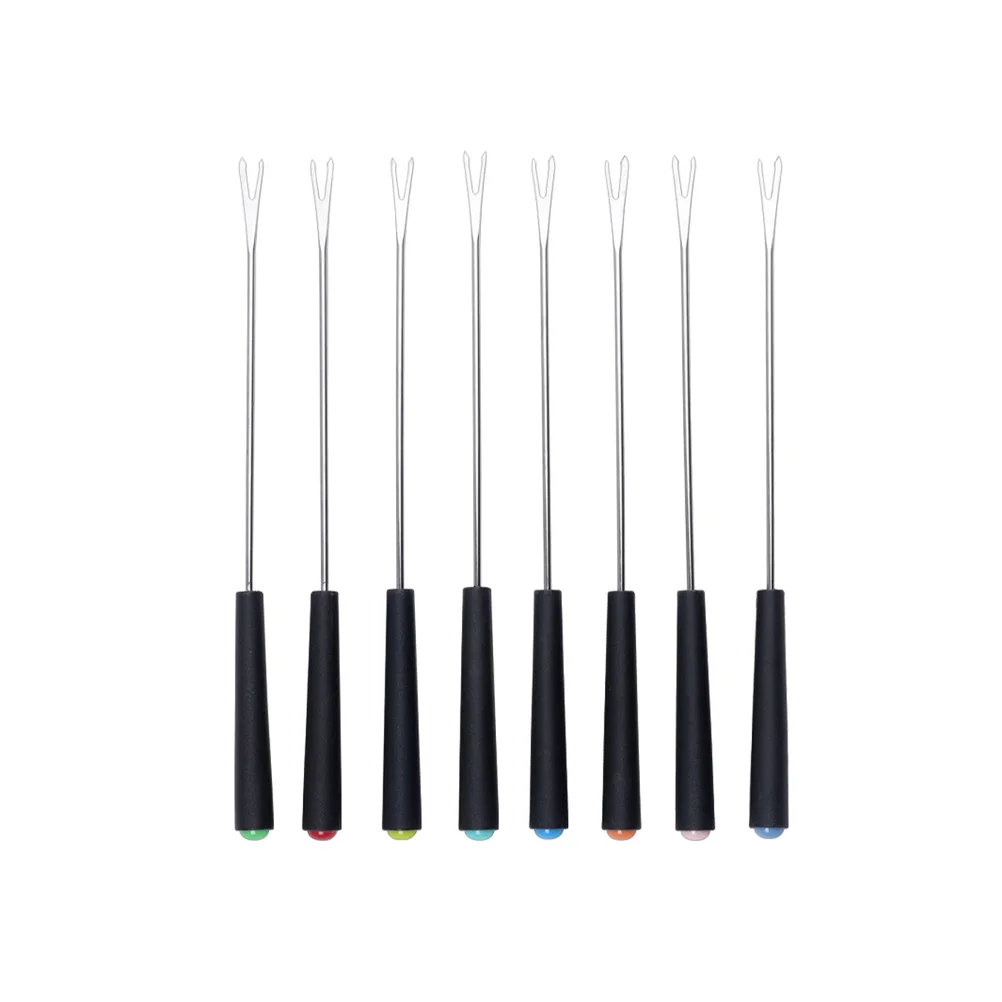 

Forks Fondue Stainless Steel Sticks Fork Marshmallow Skewers Dipping Chocolate Barbecue Cheese Metal Meat Dessertcocktail