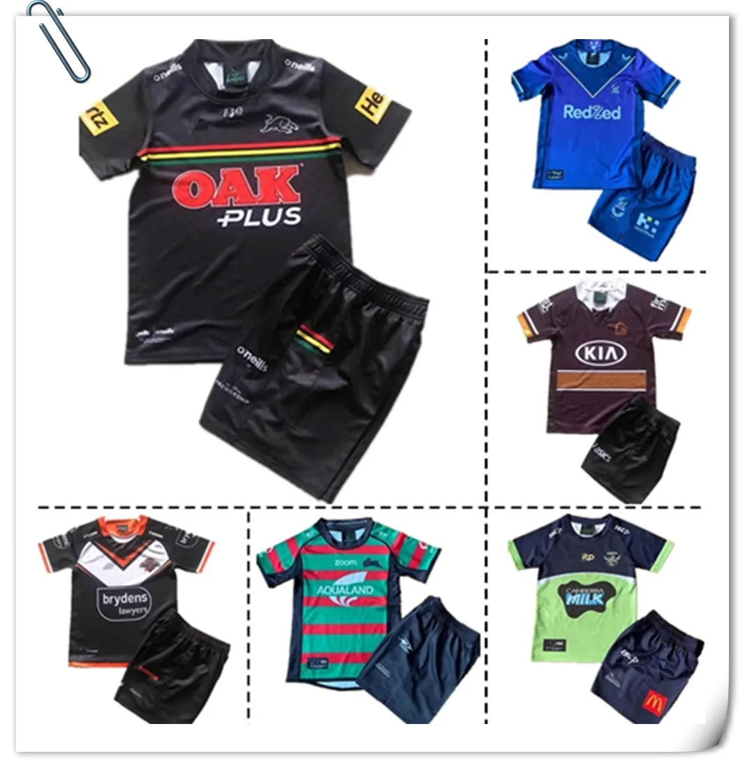 2021 пенрит Пантера/Брисбен Бронкос/гнезда тигров/Канберра Райдеры/Мельбурн шторм/Южный Сидней раббитокс Детский комплект