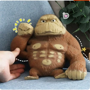 Simulation Decompression Gorilla Toy Elastic Army Creative Design Flexible Decompression Vent Stretching Funny Tricky Toy
