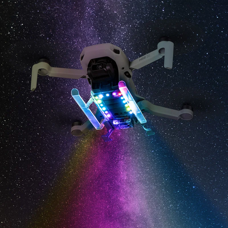 

Colorful LED Landing Gear For DJI Mavic Mini 1 / 2/ SE Extended Foldable Night Flight Funny Drone Accessory