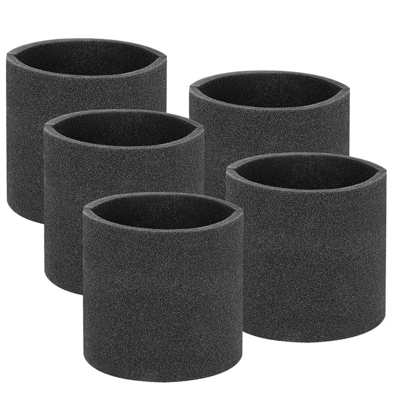 

5 Packs of 90585 Foam Set VF2001 Foam Filter, Suitable for Most Shop-Vac, Vacmaster and Genie Shop Vacuum Cleaners