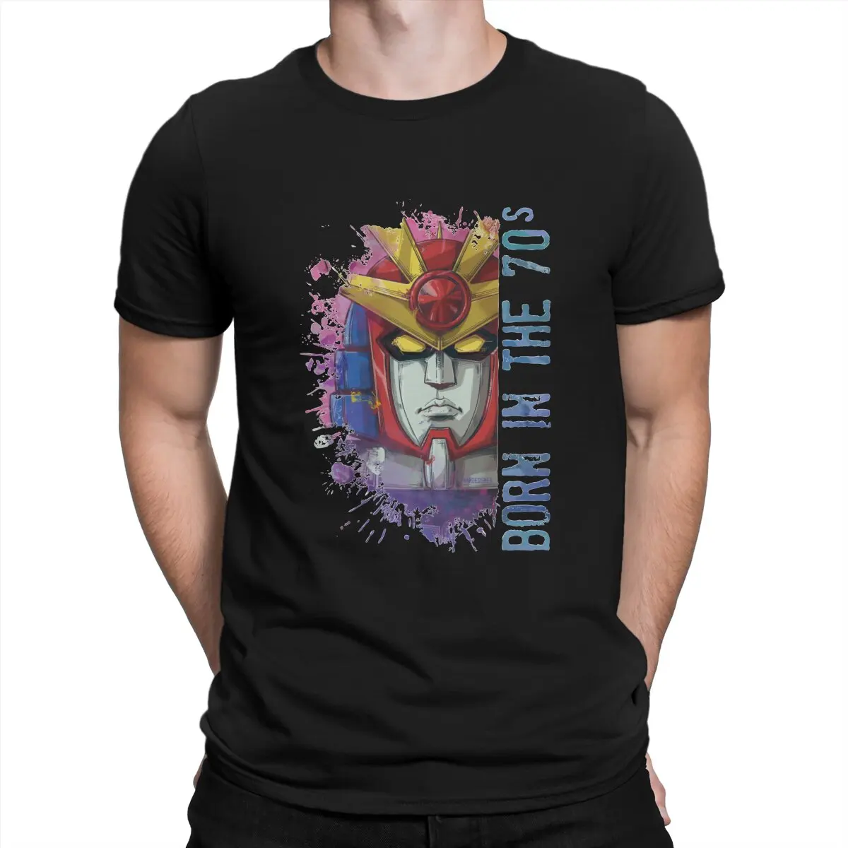 

Men T-Shirts DAITARN 3 Daitan III Creative 100% Cotton Tee Shirt Short Sleeve UFO Robot Grendizer Dai Apolon T Shirts O Neck