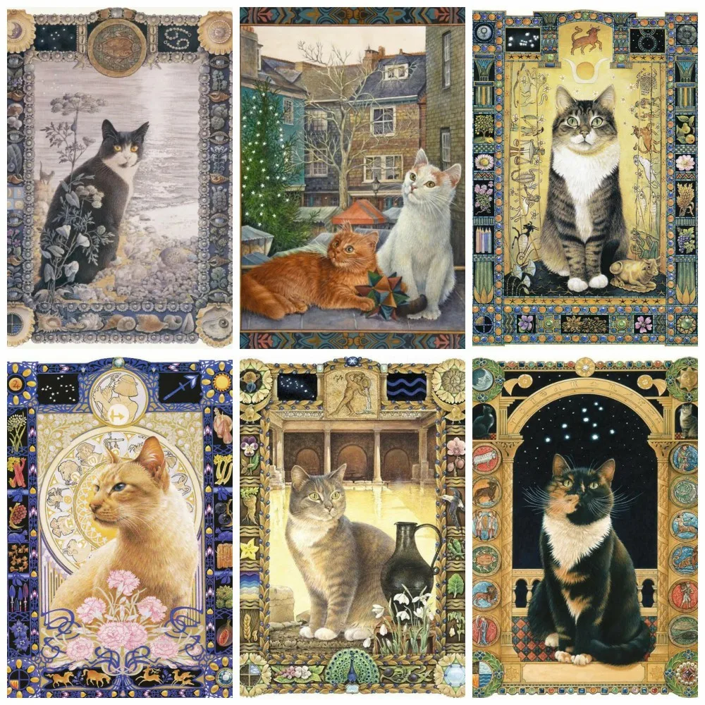 

5D Diamond Painting Cat Icon Diamond Embroidery Mosaic Animals Picture Of Rhinestones Gift Bedroom Decoration