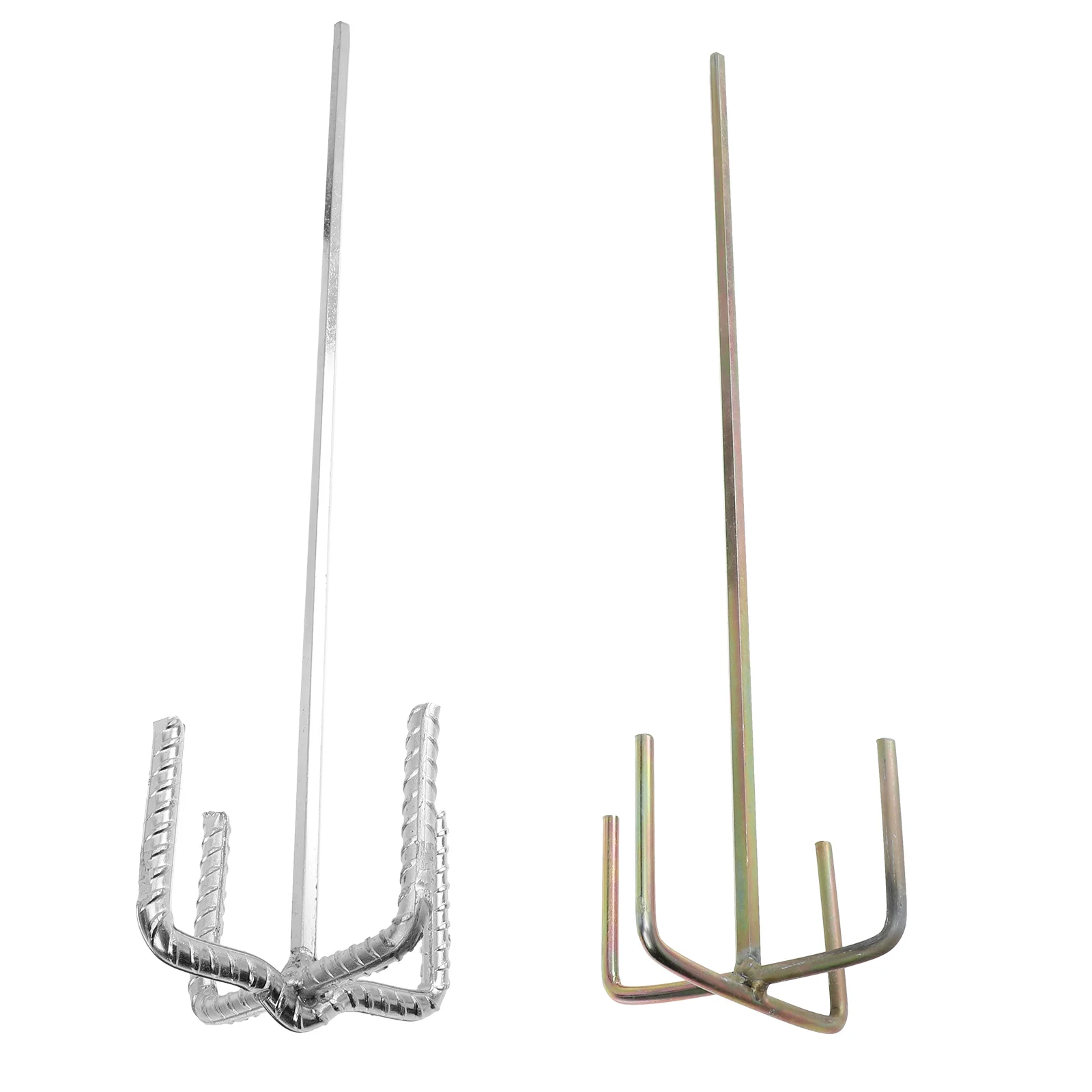 

2pcs Practical Reusable Mortar Mixer Head Cement Mixing Rods for Work Outdoor Outside