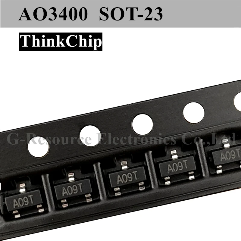 (100 шт.) AO3400 /AO3400A /3400 A09T SOT-23 SMD полевой транзистор N-Channel MOS-FET новый оригинальный