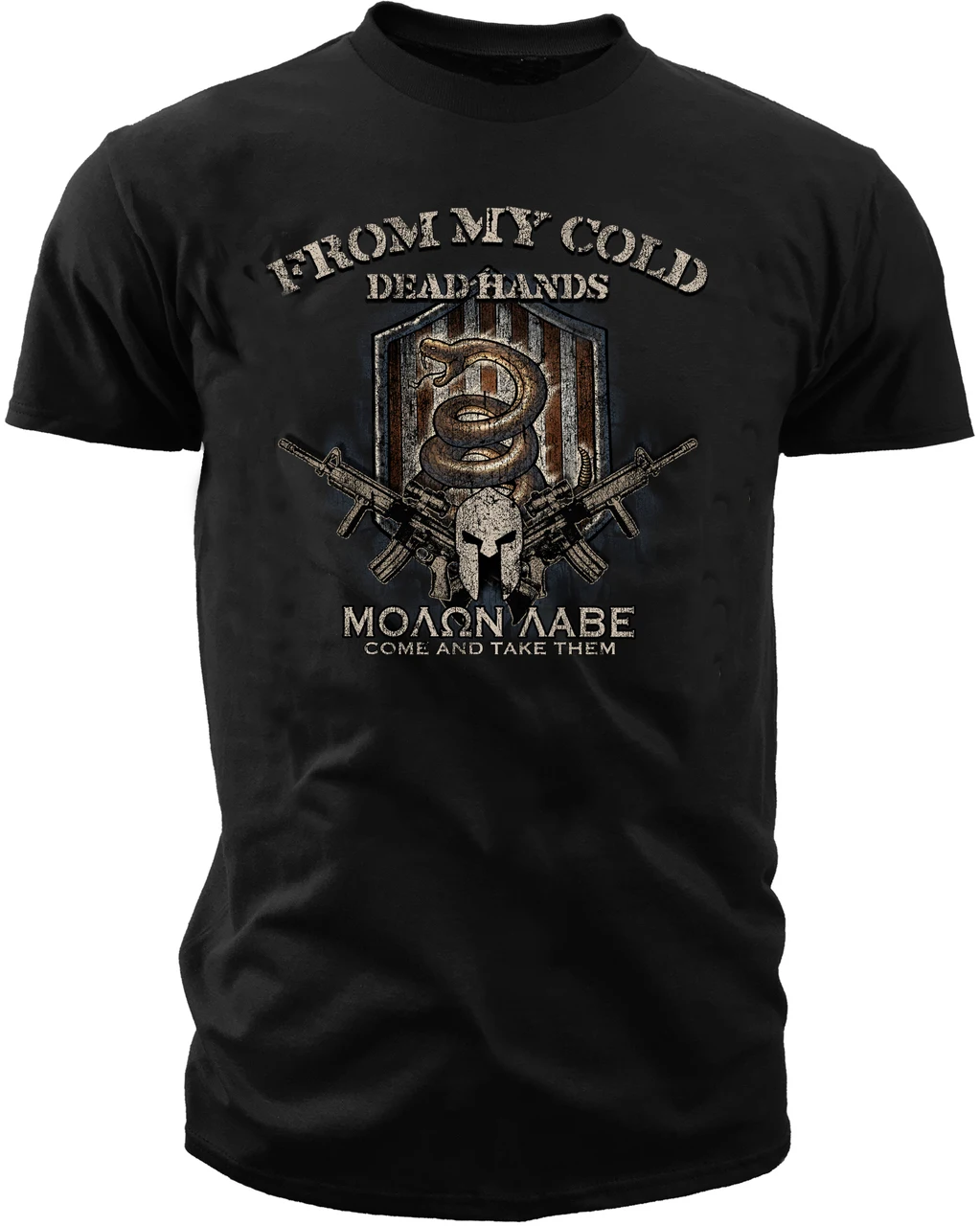 

Футболка с изображением флага погремушки спартанской Molon Labe Футболки с коротким рукавом из 100% хлопка в повседневном стиле свободного кроя