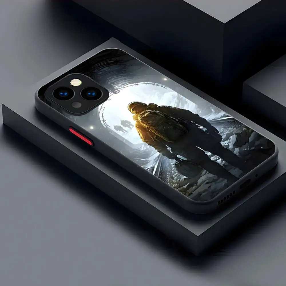 Metro 2033 Phone Case Matte Transparent For 16 15 IPhone 12 11 13 Pro Max X XR XS 8 SE Mini Plus Back Cover