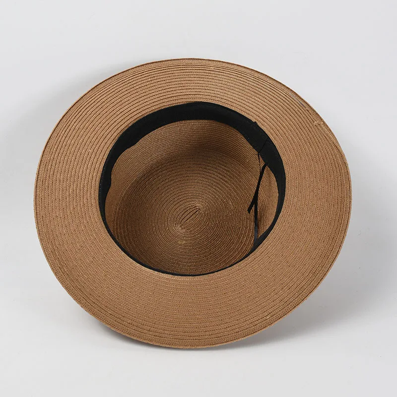 Шляпа соломенная с широкими полями для женщин Панама от солнца в стиле унисекс