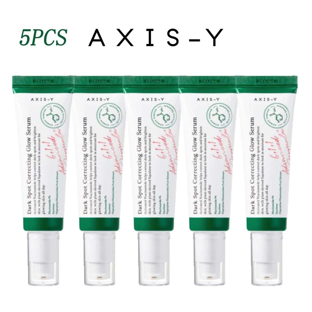 

5PCS Axis-Y Dark Spot Correcting Glow Serum 50ml Improves Dull Skin Face Brightening Serum Lightens Soothes Korea Skincare