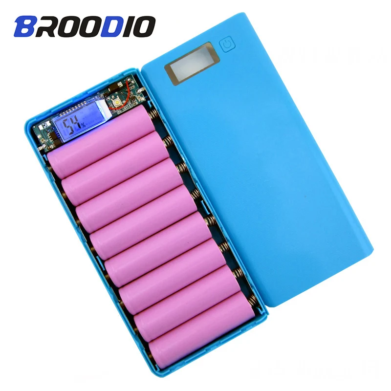 8*18650 Батарея Держатель двойной USB банк питания батарея коробка мобильный телефон зарядное устройство DIY корпус для зарядки чехол для хранения для Xiaomi
