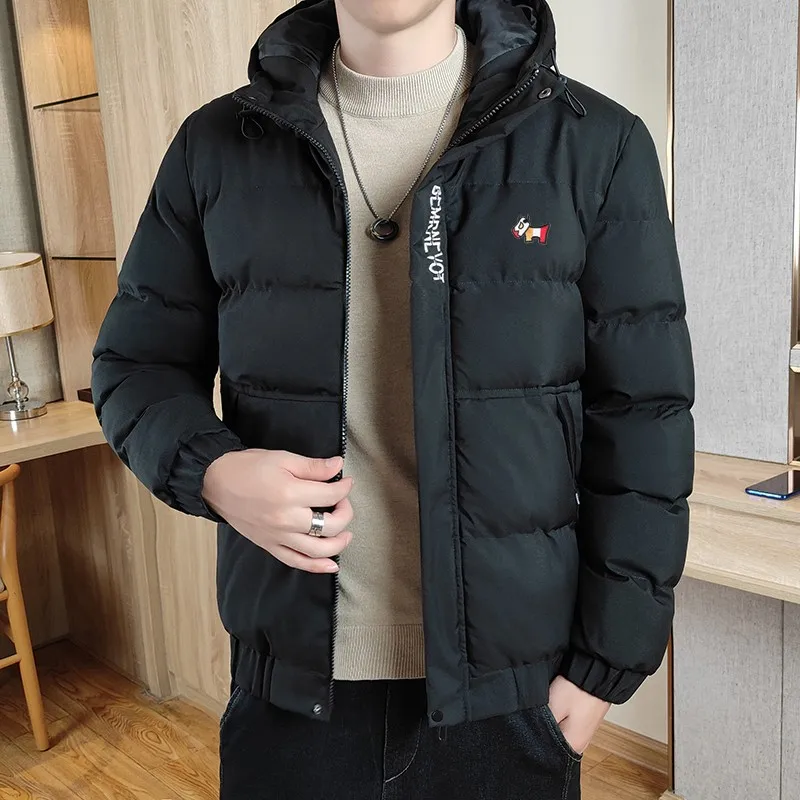 

2022 New Men's Autumn/winter Classic Solid Color Cotton Jacket Men's Warm Large Size High Quality Jacket Men's Cotton Jacket