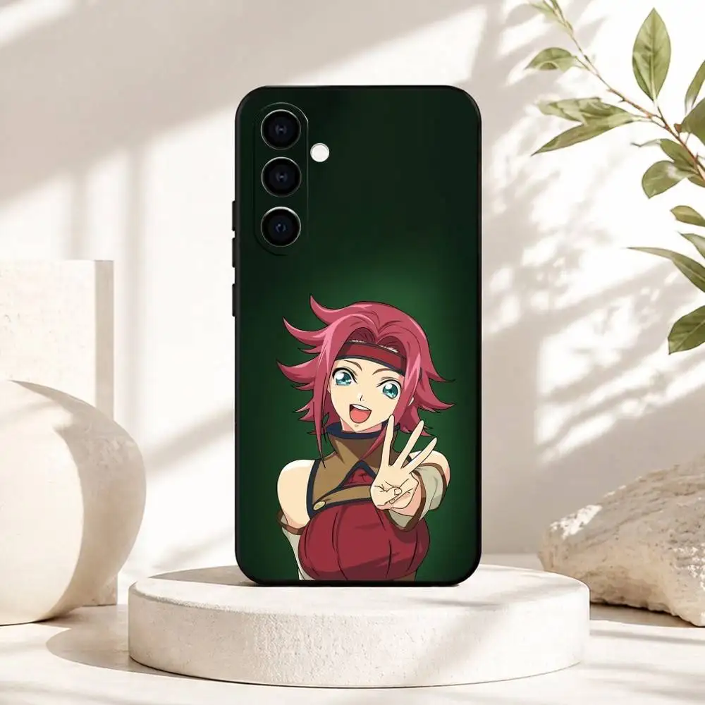 Чехол для телефона Anime Code Geass Kallen Stadtfeld для Samsung Galaxy A73, A72, A71, A70, A53, A52, A51, другие модели, мягкий черный чехол (art.: 3920daf644c65) - 3920daf644c65