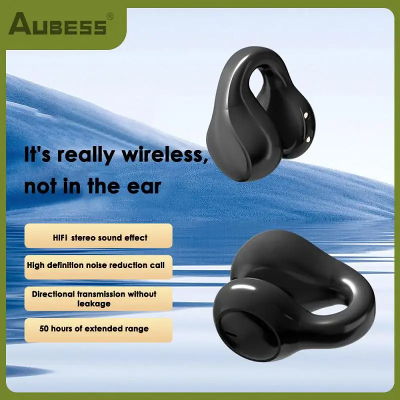 

Bone Conduction Headsets Hd Earring Sport Headset Wireless For Polvcdg Ear Clip Headphones Mini Earbuds Deep Bass