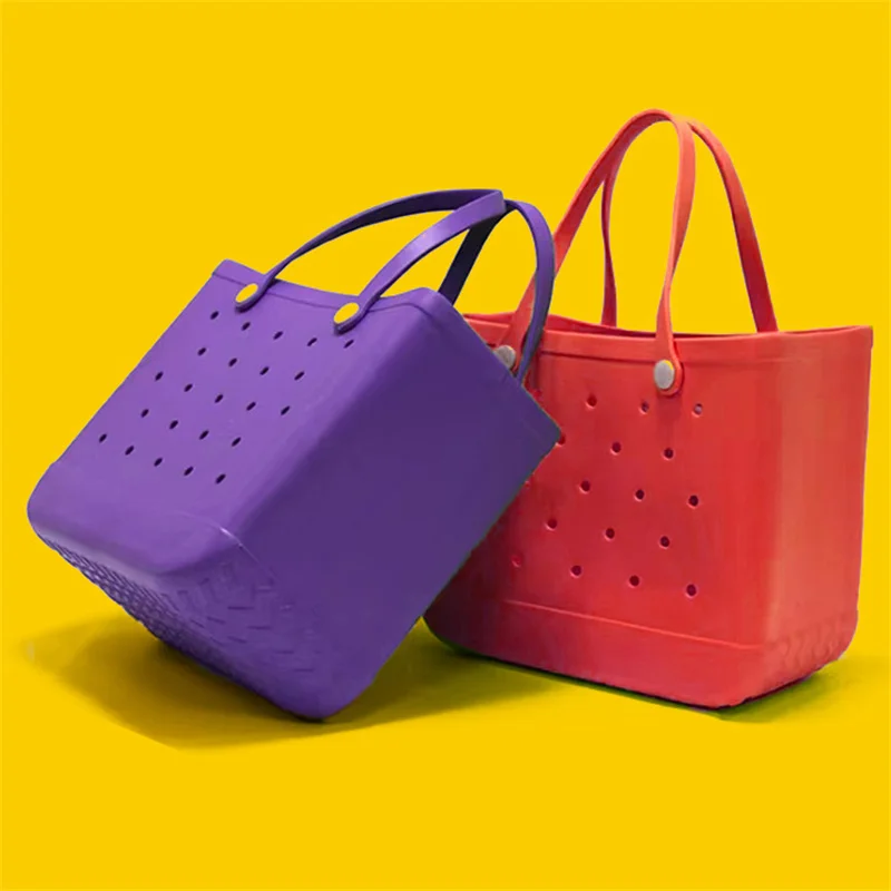 Пляжная сумка из ЭВА с отверстиями для пятен, большая дорожная женская ...