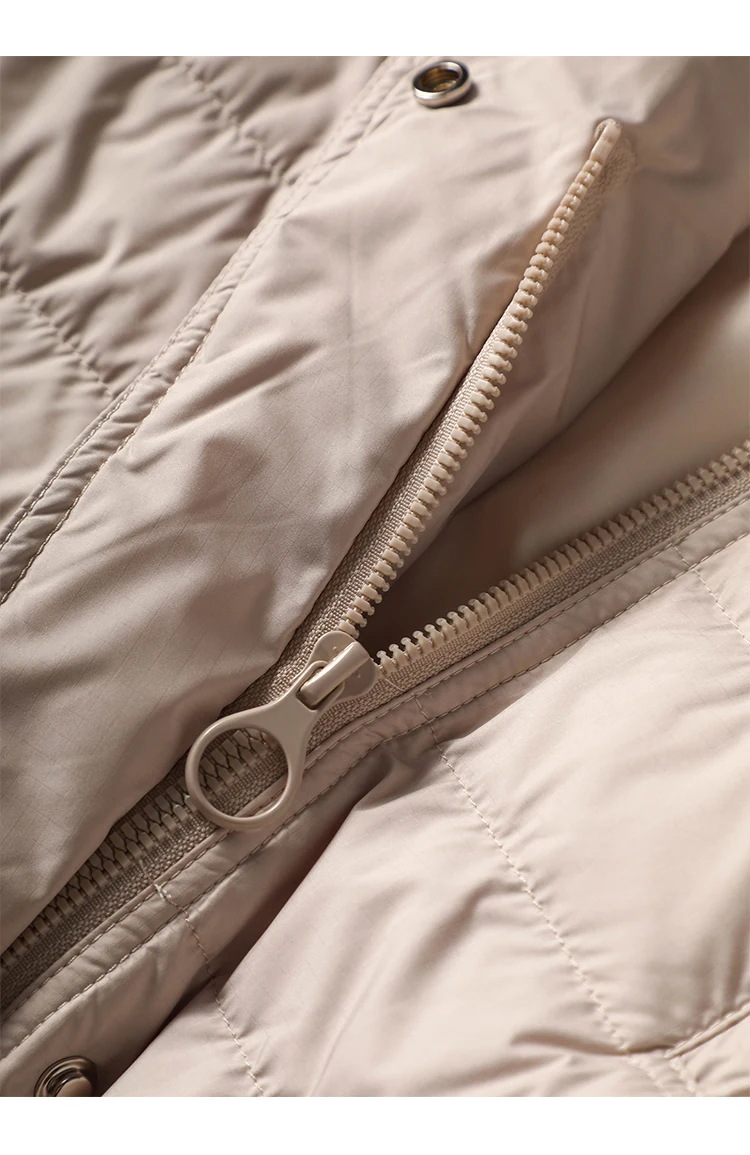 Thin 90%  White Duck Down  Casacos De Inverno Feminino  Coat Jackets for Women  Autumn/Winter  Zipper  Spliced  Casaco Feminino