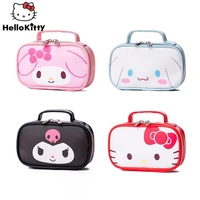 sanrio hello kitty melody mini cosmetic bag wash bag lovely girl portable cartoon desktop pencil storage bag packaging supplies