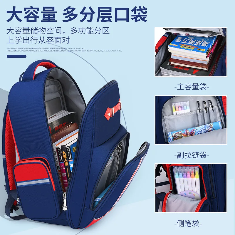 2022 New School Bags For Boys Girls Primary Student Shoulder Orthopedic Backpack Large Capacity Super Light Water Proof Mochilas