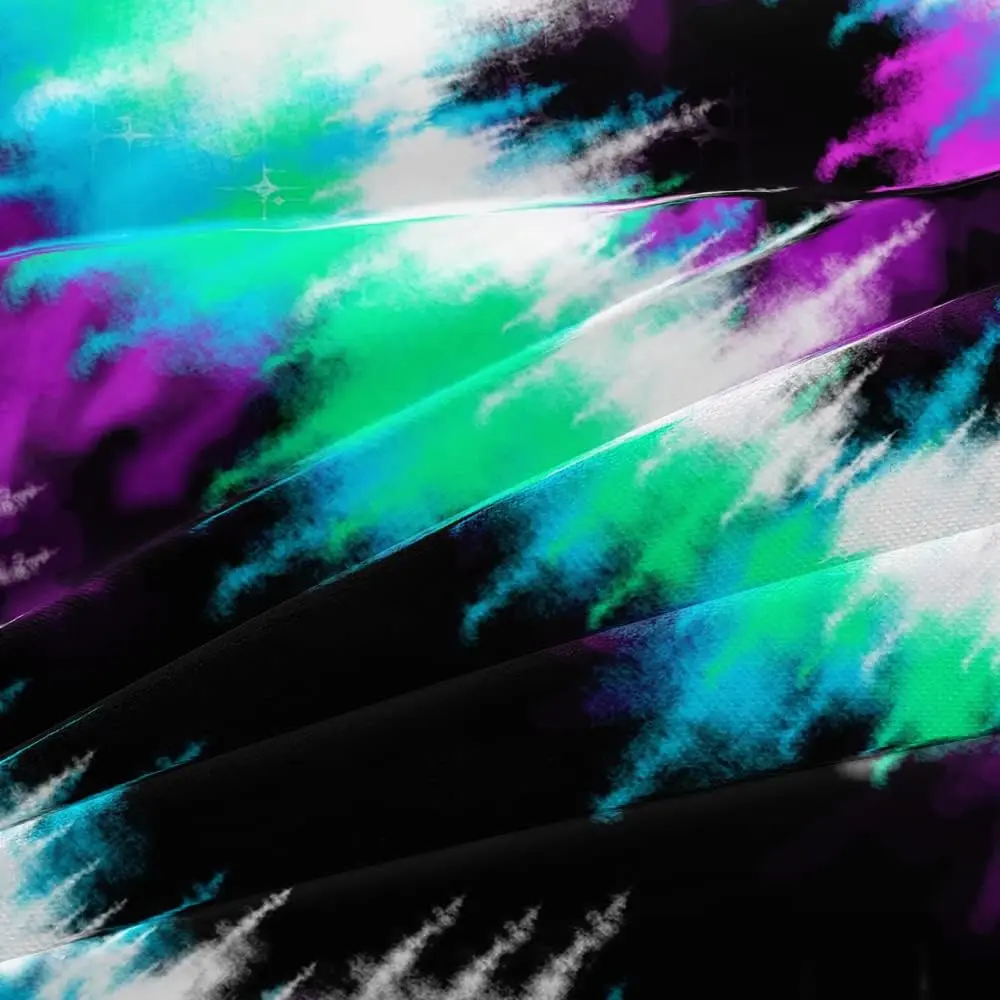 Комплект постельного белья Tie dye фиолетовый синий 3 шт.