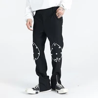 knee patch double zipper tactical pants design trousers men high street streetwear pants mens jogging pants men r69