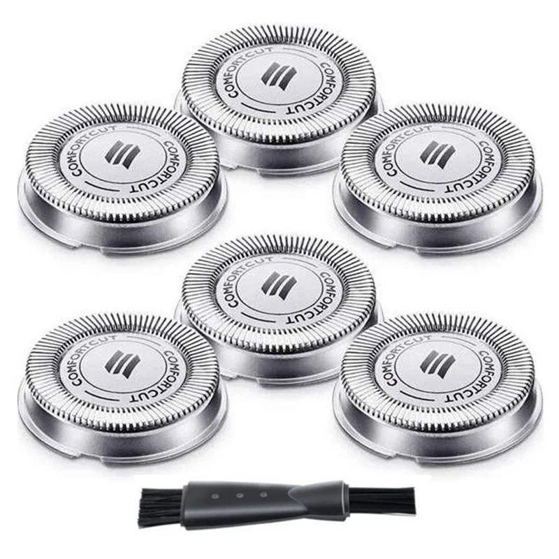 

6 Pcs SH30 Replacement Head Shaver Replacement Heads for Electric Shaver Series S1000, S2000, S3000, S4000