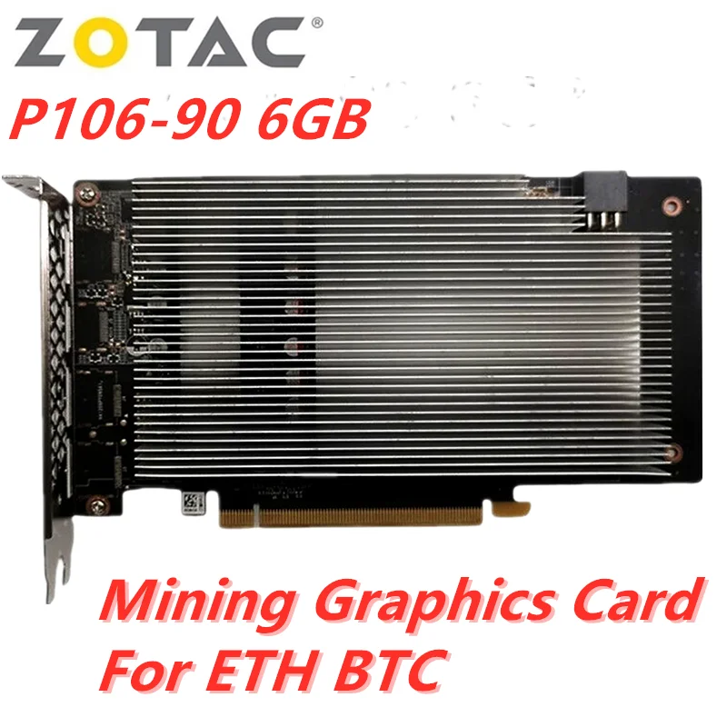 Zotac P106 090 6GB/3GB Graphics Cards Mining ETH/ETC/ERG 11mh/S GPU  GTX 1060 For Coin Miner Ethereum  Bitcoin Game High Quality